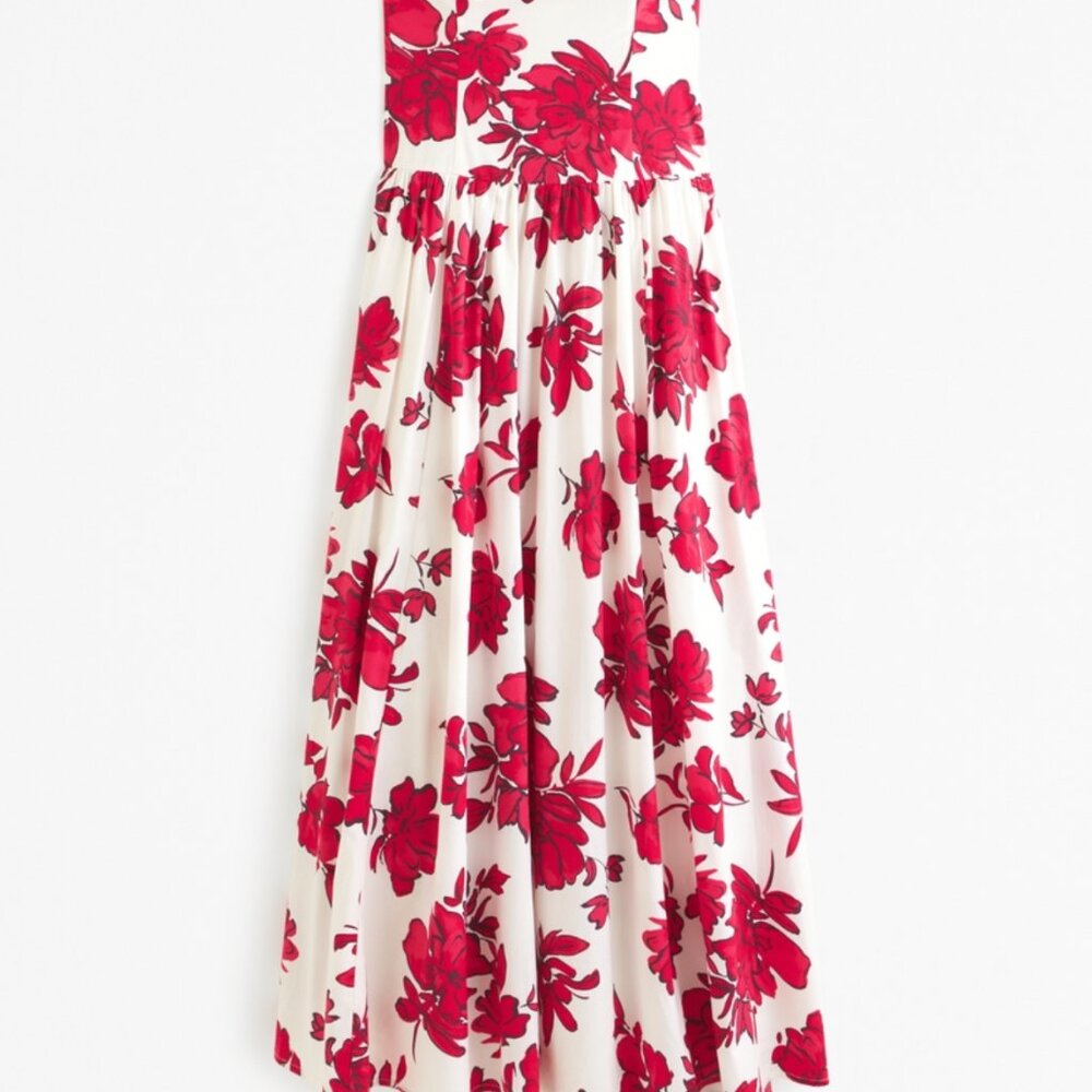 Strapless Drop-Waist Maxi Dress